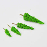 NUOBESTY 12pcs Simulation Green Tree Model Trees Supplies Railroad Scenery Tree Model Train Scenery Trees Artificial Small Trees Train Tree Plastic Plants Mini Trees Mix Child sisal Tree